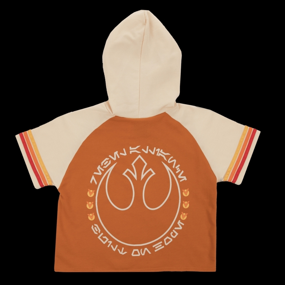 Star WarsRebel Alliance Cropped Short Sleeve Hoodie By Heroes And Villians - Picture 7 of 12